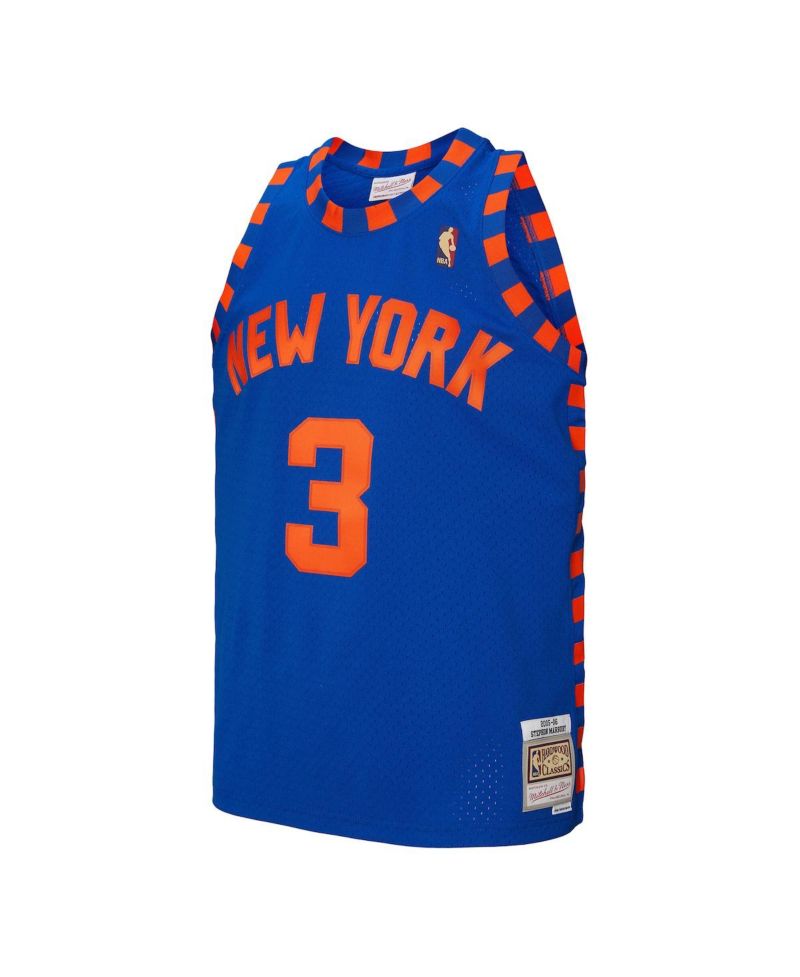 Men's Stephon Marbury Blue New York Knicks 2005/06 Hardwood Classics Swingman Jersey