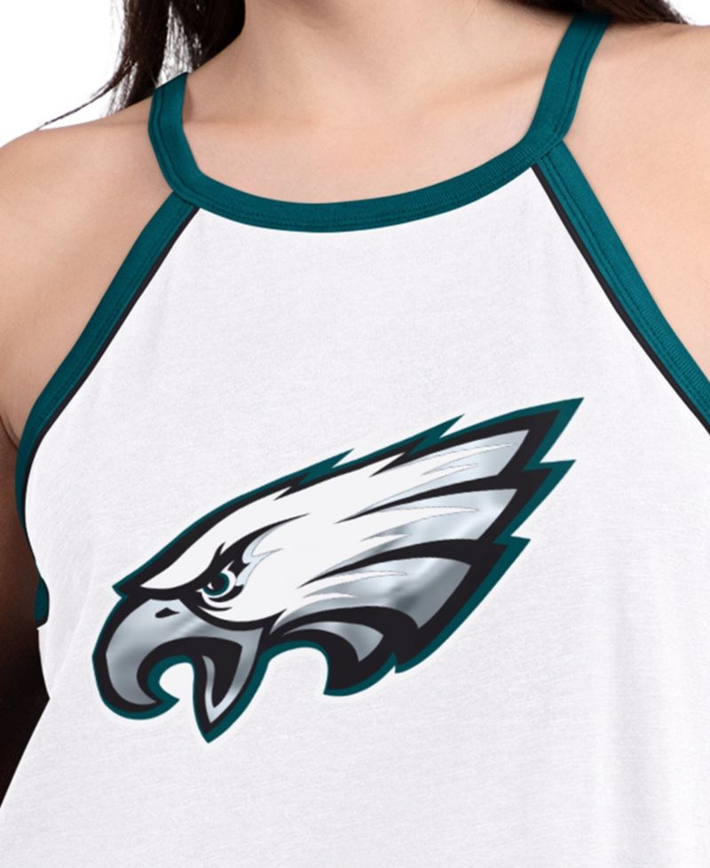 Women's White Philadelphia Eagles Redemption Win Slub Tank Top