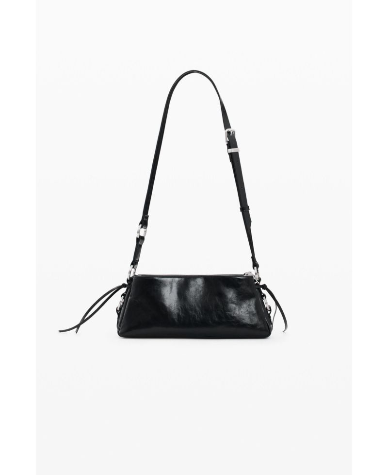 Medium Faux Leather Charm Bag