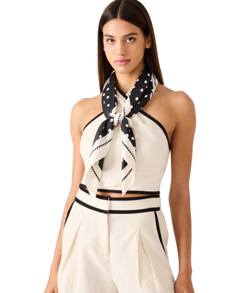 Inverted Polka Dot Square Scarf