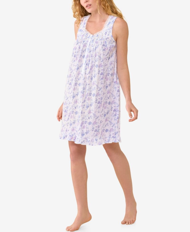 Women's Sleeveless Pointelle Chemise Nightdress