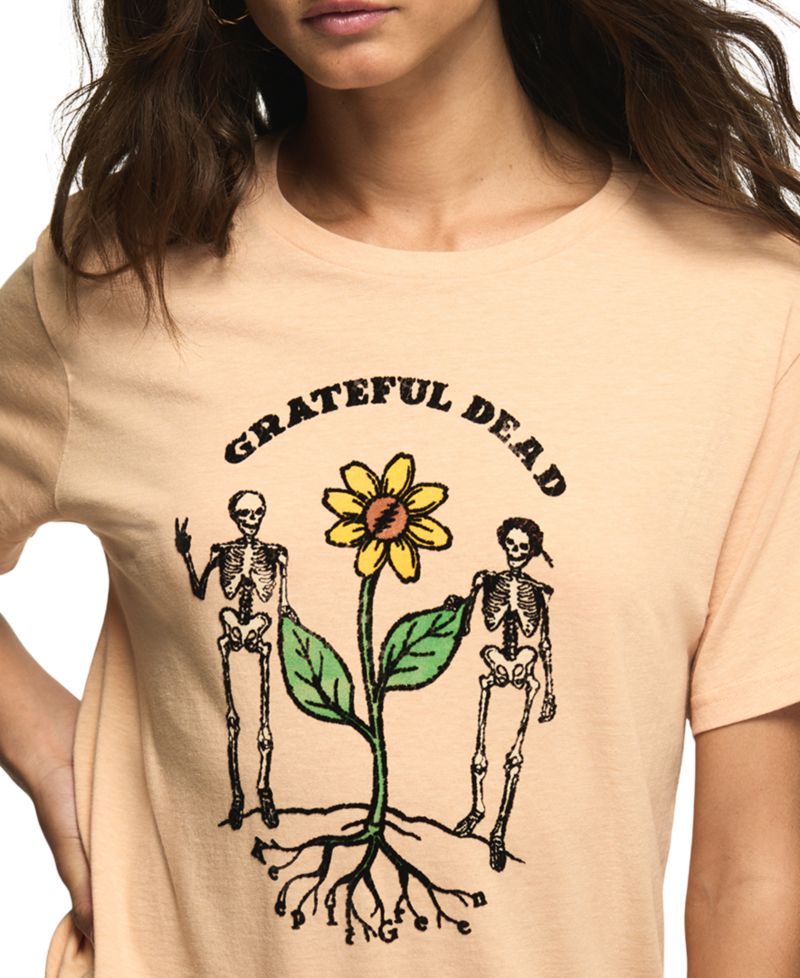Women's Grateful Dead Skeletons Boyfriend Graphic T-Shirt