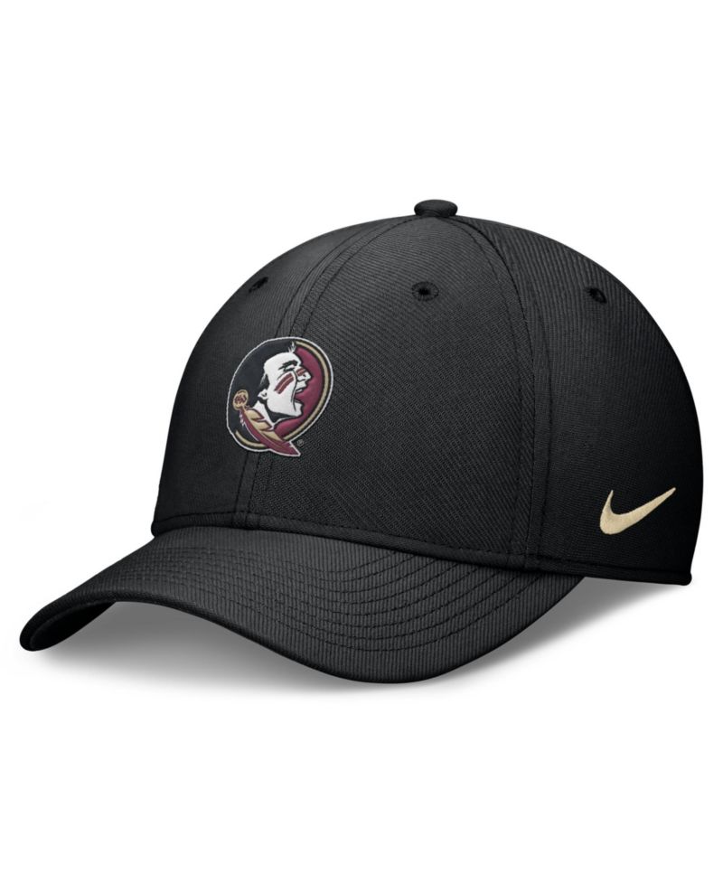 Men's Black Florida State Seminoles Rise Swoosh Dri-FIT Flex Hat