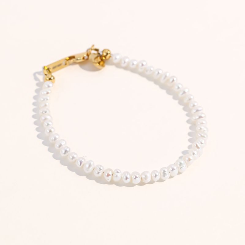 Freshwater Pearl Bracelet with Stainless Steel Findings, AA+ Grade Pearls