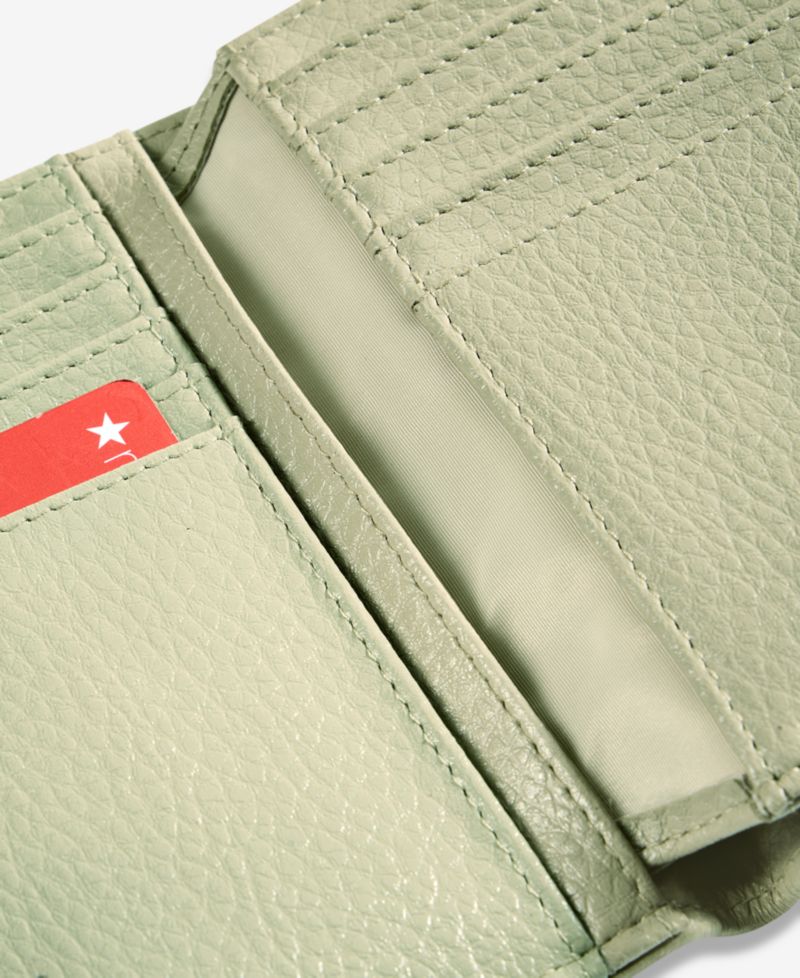 Softy Leather Framed Colorblock Wallet