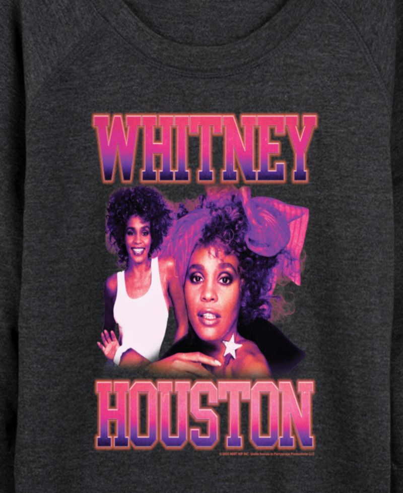 Women's Vintage Whitney Houston French Terry Long-Sleeve T-Shirt