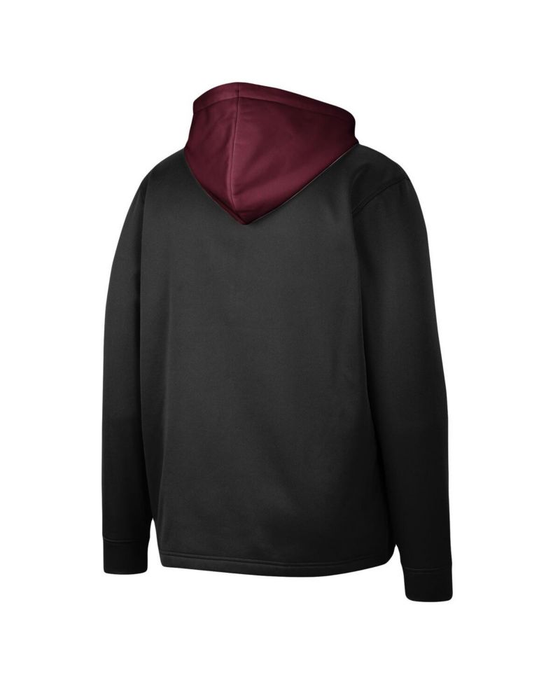 Men's Black Arizona State Sun Devils Luge 3.0 Quarter-Zip Hoodie