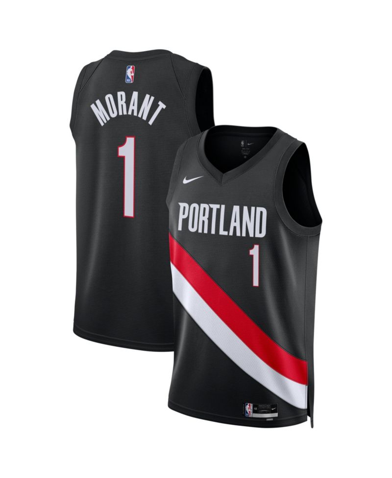 Men's and Women's Ja Morant Black Portland Trail Blazers Swingman Jersey - Icon Edition
