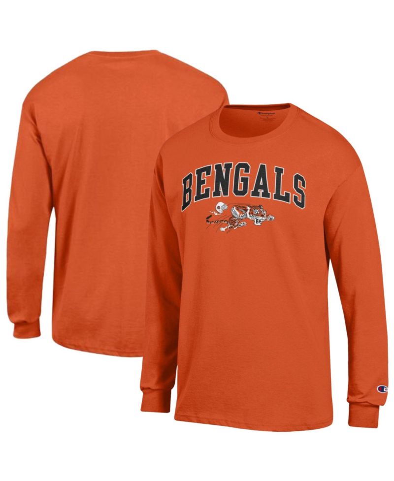 Men's Cincinnati Bengals Long-Sleeve Crewneck Relaxed-Fit T-Shirt