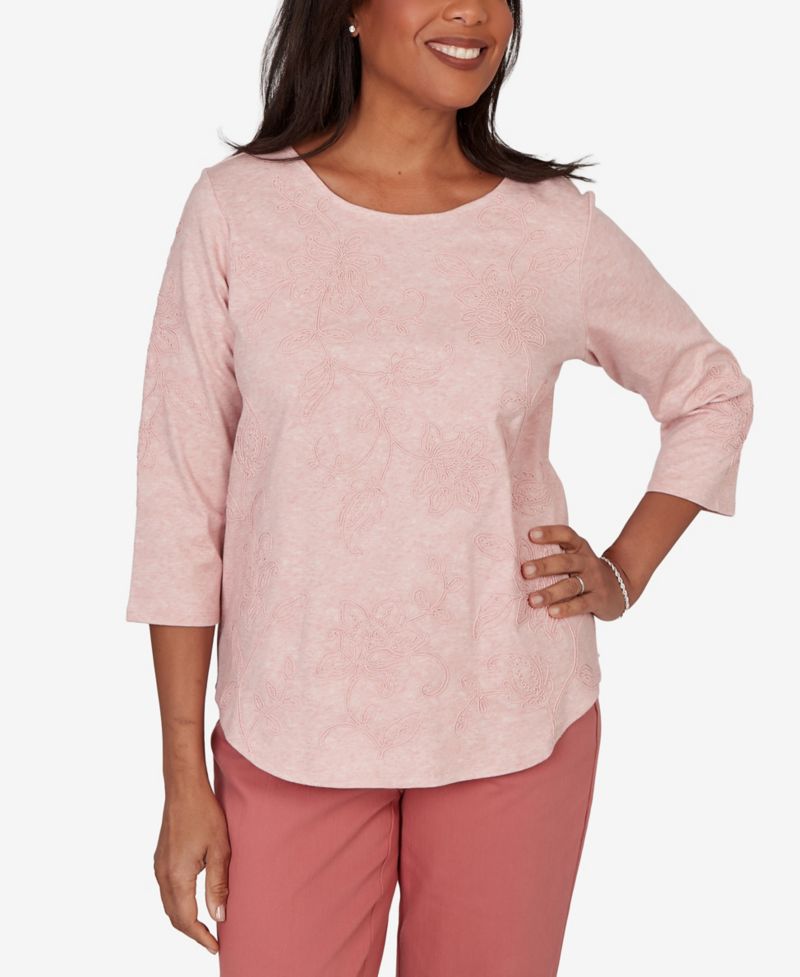 Women's Camden Market Tonal Floral Soutache Knit Top