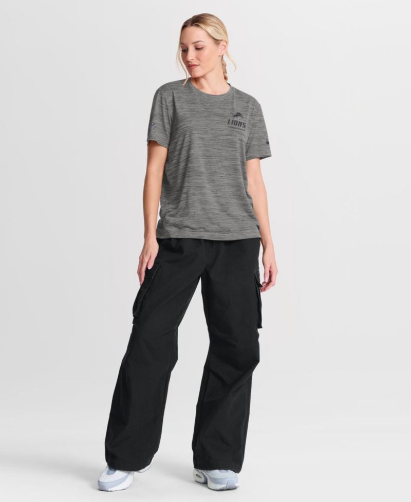 Women's Detroit Lions Sideline Velocity Crewneck T-Shirt