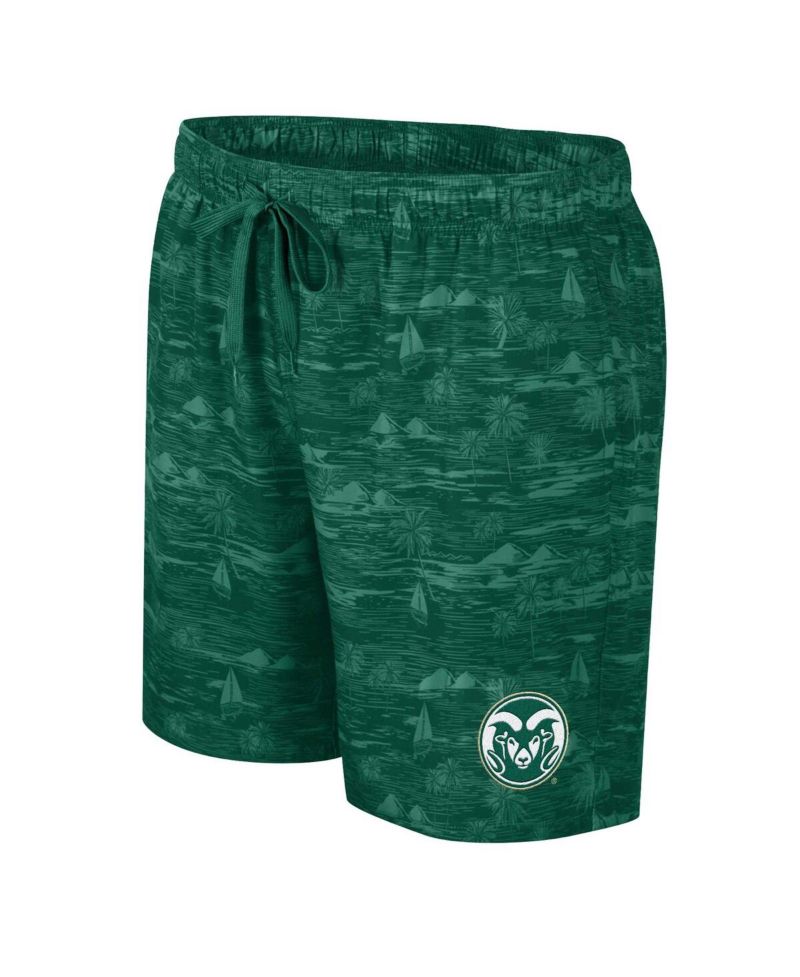 Men's Green Colorado State Rams Ozark Swim Shorts