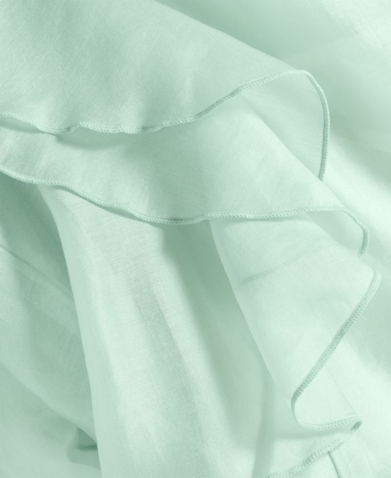Petite Ruffle-Sleeve Peplum Blouse