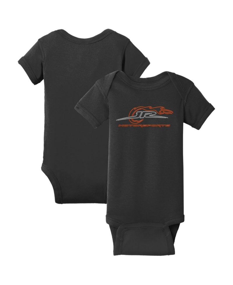 Baby Boys and Girls Black Neon Logo Bodysuit
