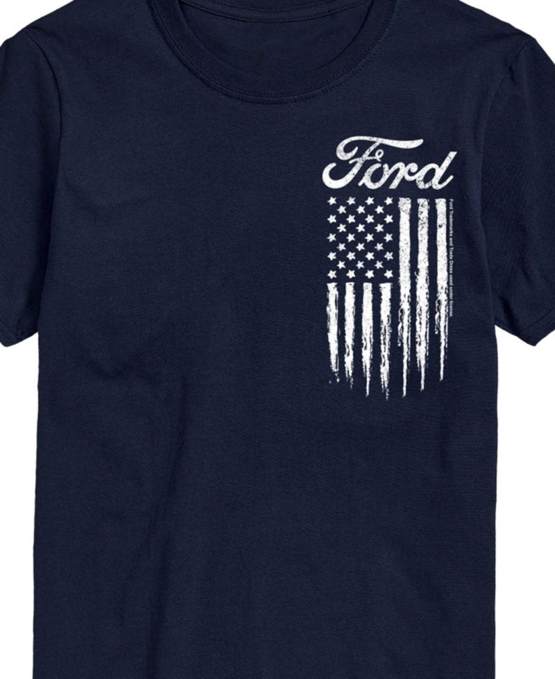 Men's Ford Logo Flag American Short Sleeve T-Shirt