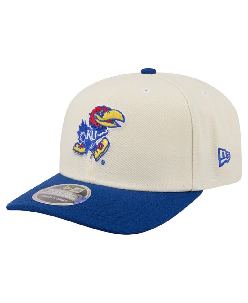 Men's White/Royal Kansas Jayhawks America's 250th 9SEVENTY Adjustable Hat