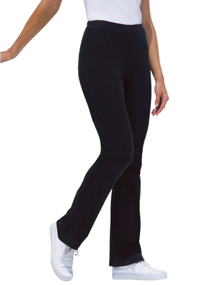Women's Within Tall Stretch-Cotton Knit Pull-On Bootcut Leggings