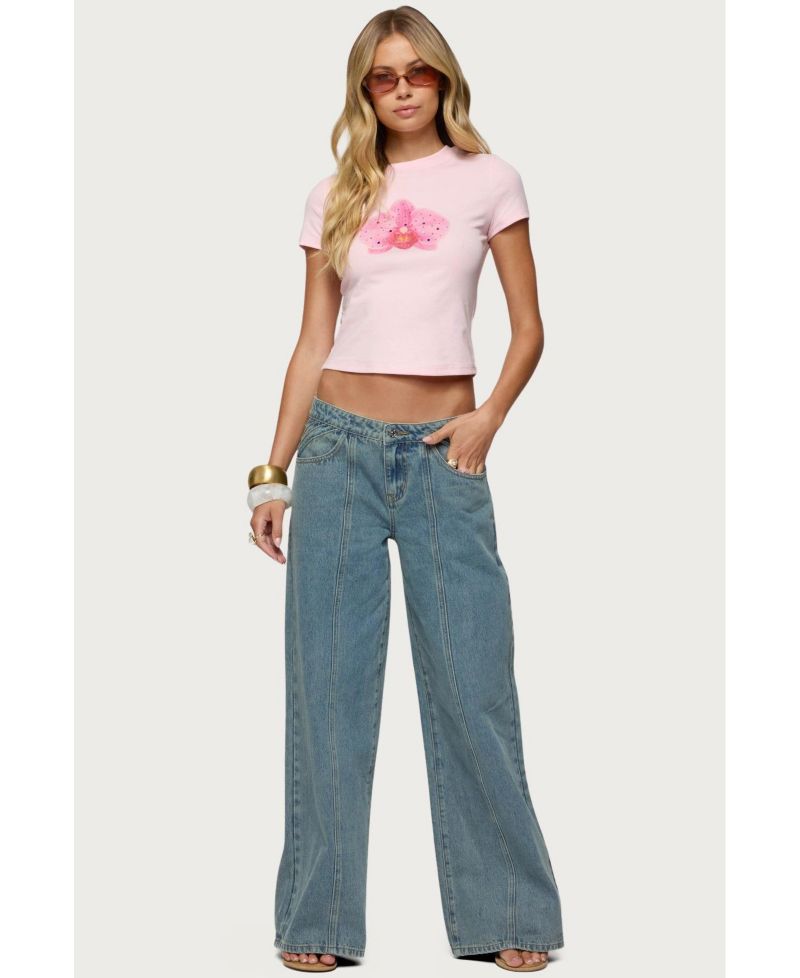 Womens Orchid Gemstone T Shirt