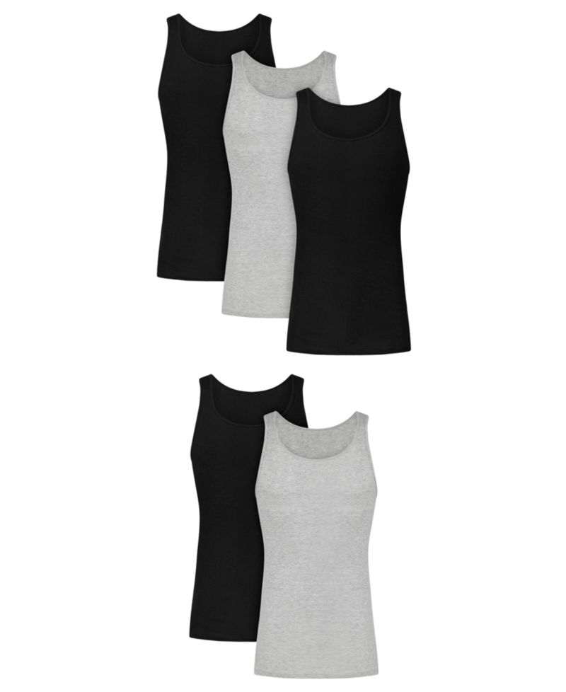Men's Ultimate Crewneck Tank Undershirt, 5-Pack