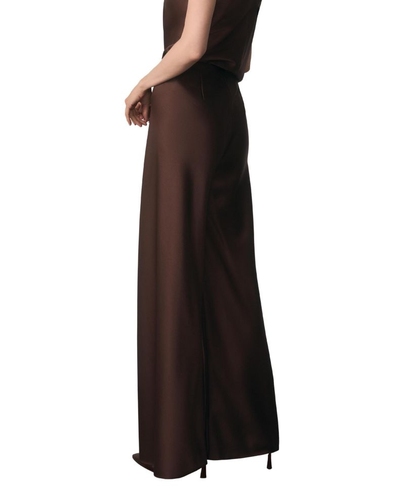 Women's Lucena High-Waisted Wide-Leg Satin Trousers