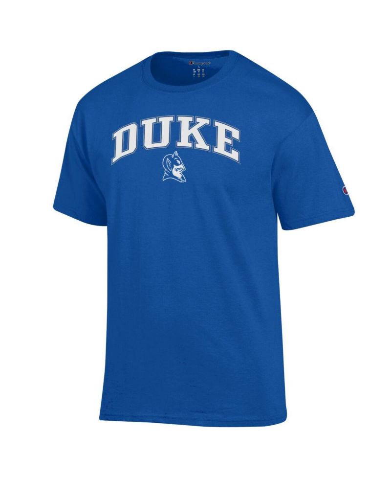 Men's Royal Duke Blue Devils Arched Logo T-Shirt