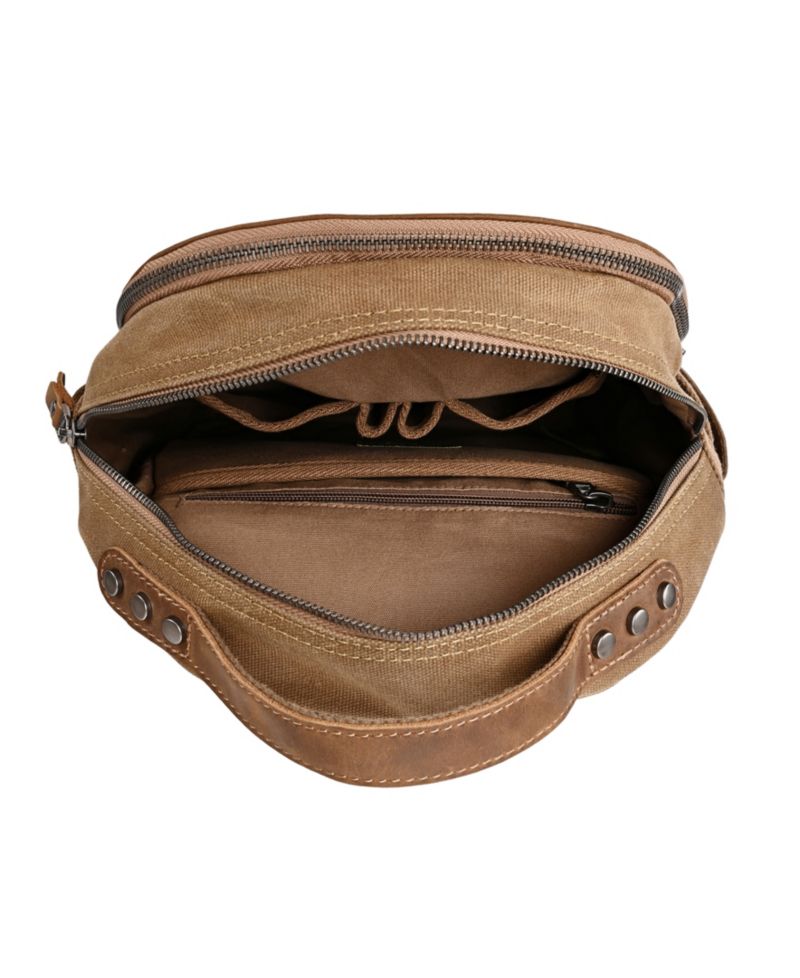 Mountain Leaf Utility Bee-Wax Canvas Backpack