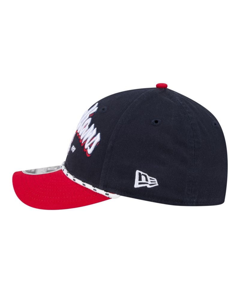 Men's Navy/Red Cleveland Guardians Team Loyal 9FORTY M-Crown Adjustable Hat
