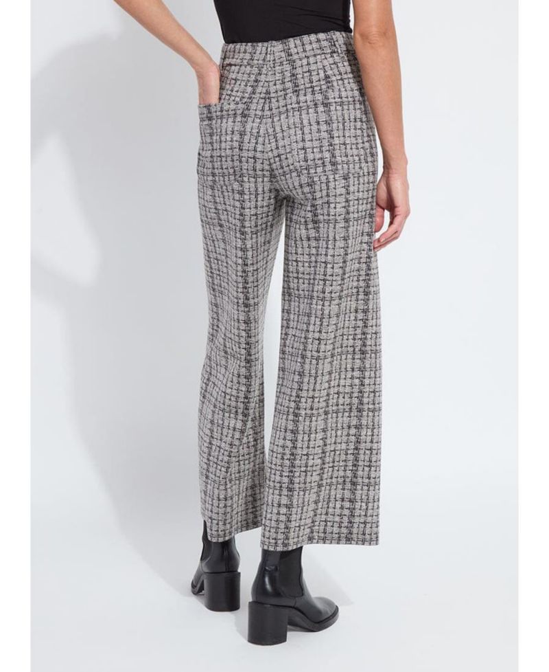 Women's Erin High-Waist Wide-Leg 4-Way Stretch Neoprene Knit Pants