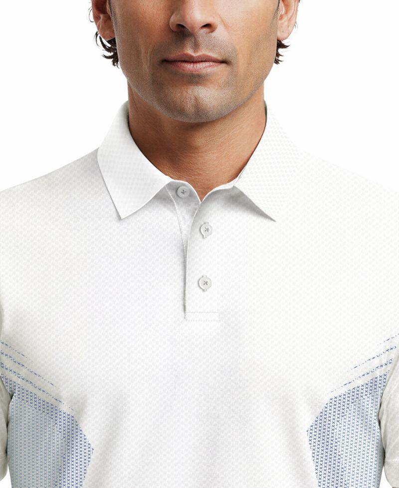 Men's Faux Seamless Mapped Golf Polo Shirt