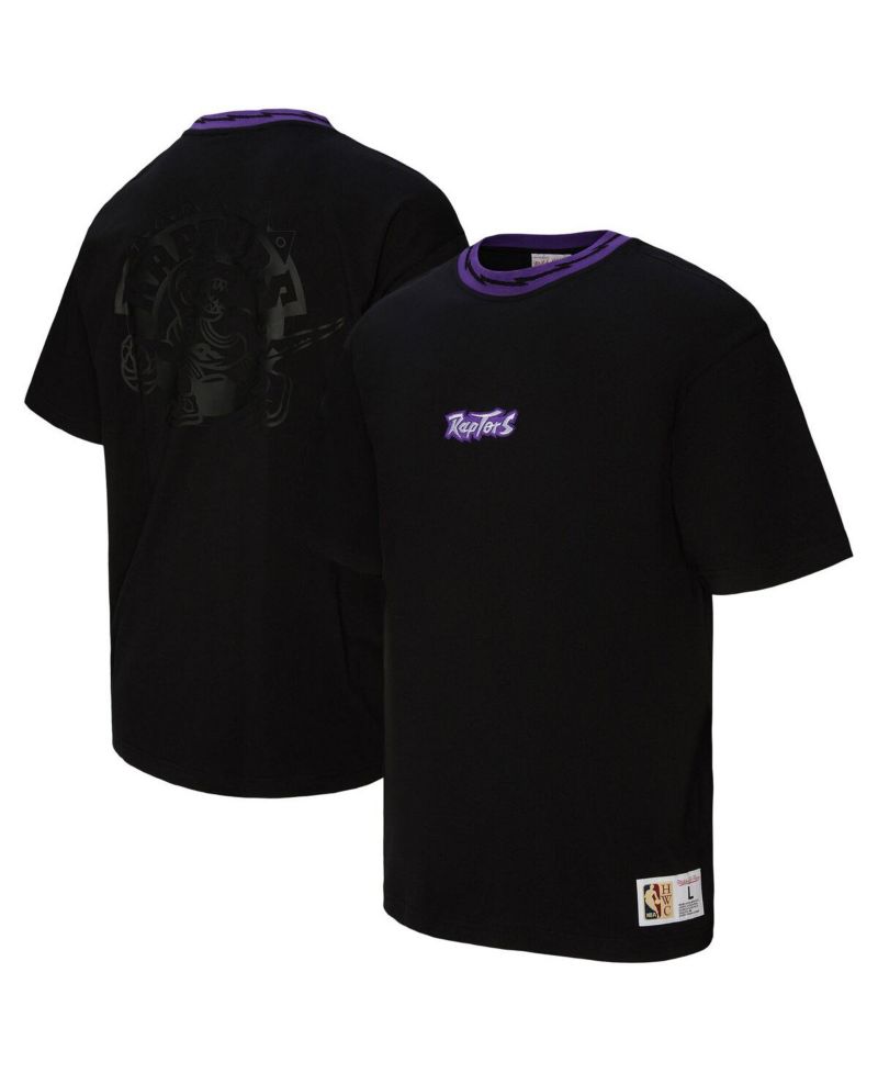 Men's and Women's Black Toronto Raptors Playmaker Logo T-Shirt