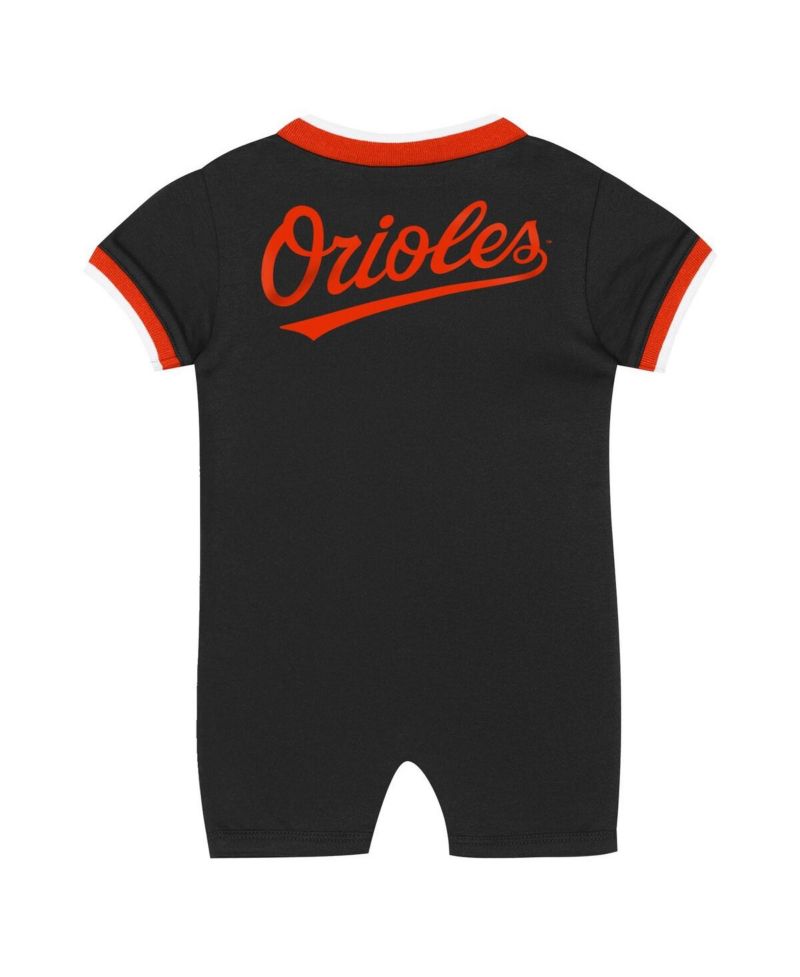 Baby Boys and Girls Black Baltimore Orioles Pinch Coverall