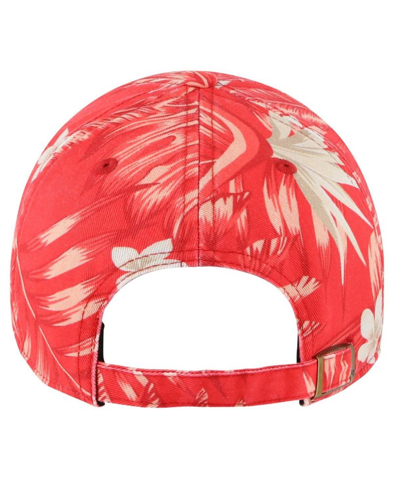 Men's Red Atlanta Hawks Tropicalia Floral Clean Up Adjustable Hat