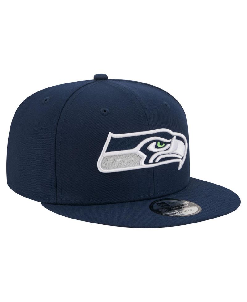 Men's Navy Seattle Seahawks 9FIFTY Snapback Hat