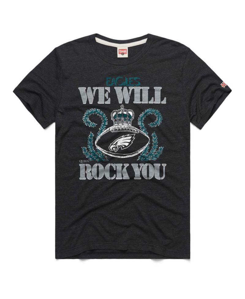 Men's and Women's Charcoal Philadelphia Eagles 2026 NFL Schedule Queen Tri-Blend T-Shirt