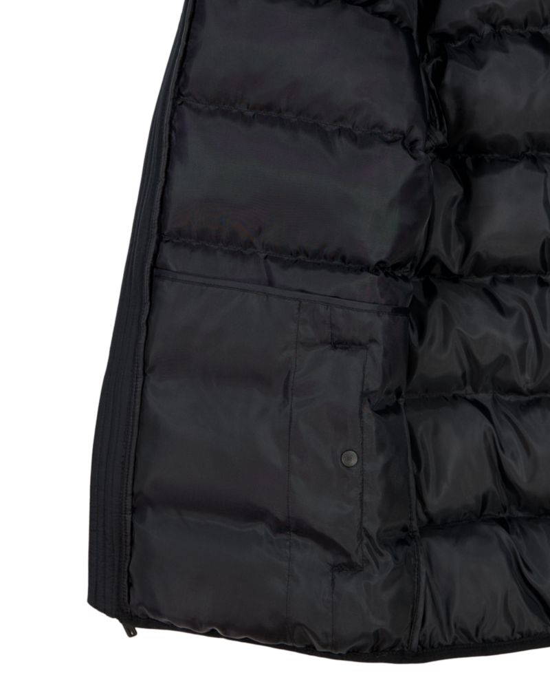Boys' 8-20 Solid Logo Full-Zip Puffer Hooded Jacket