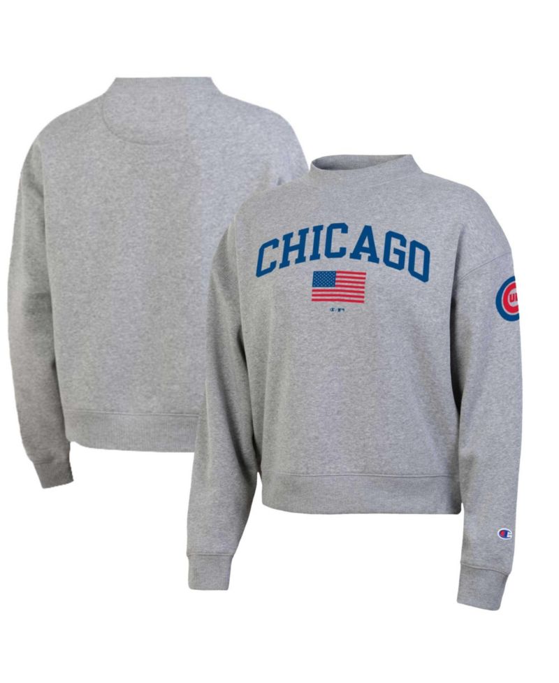 Women's Chicago Cubs Americana Triumph Fleece Graphic Sweatshirt
