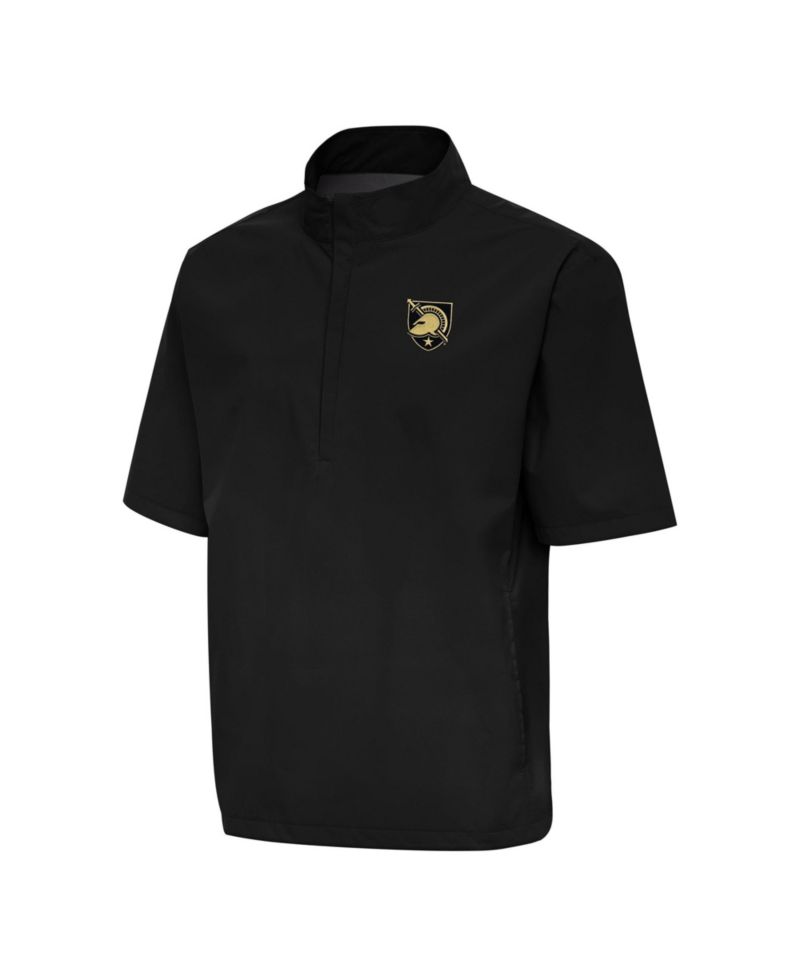 Men's Black Army Black Knights Brisk Quarter-Zip Windbreaker