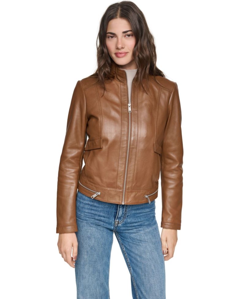 Women's Rowan Leather Racer Jacket