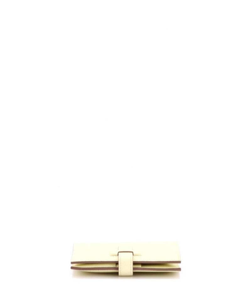 Pre-Owned Hermes Compact New H Passant Wallet Epsom