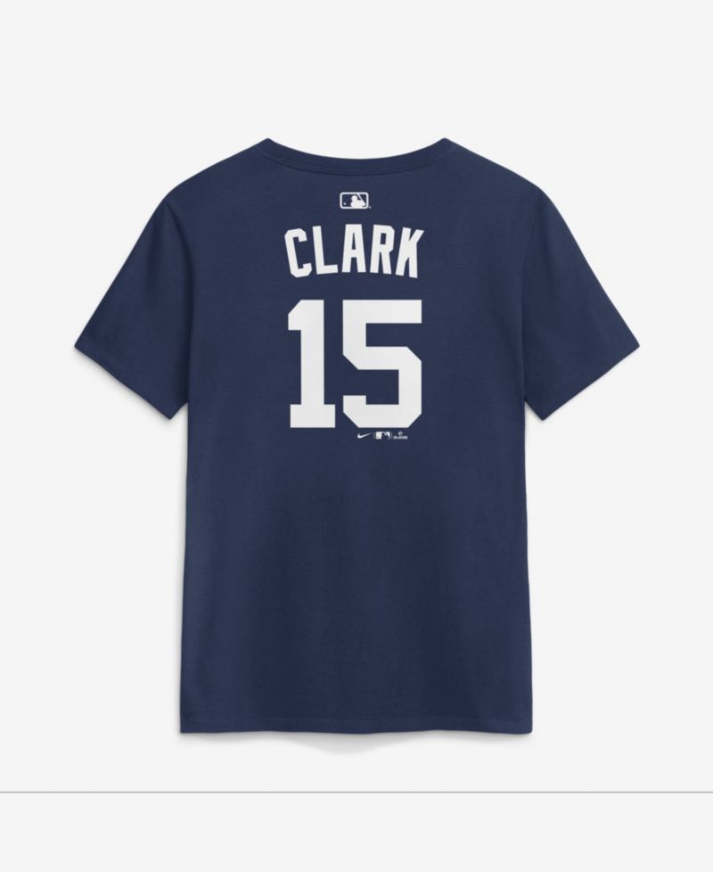Women's Max Clark Navy Detroit Tigers Name Number T-Shirt