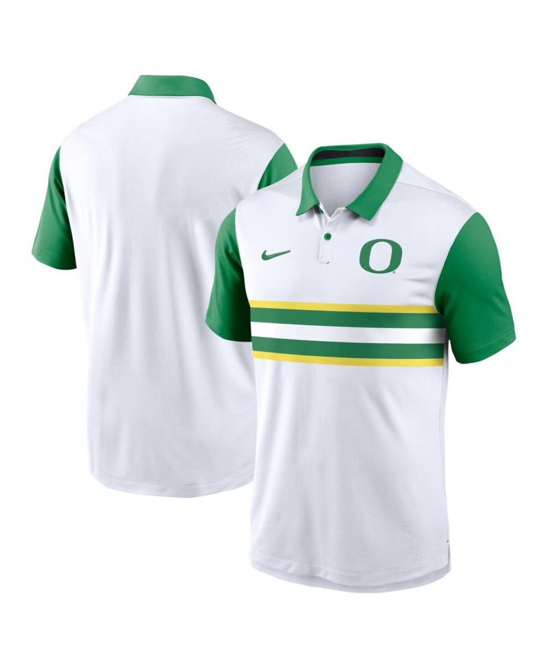 Men's White Oregon Ducks Primetime Campus Vapor Performance Polo