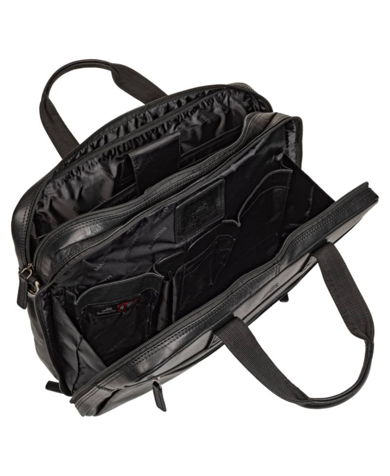 Men's Buffalo Double Compartment Briefcase for 15.6" Laptop and Tablet