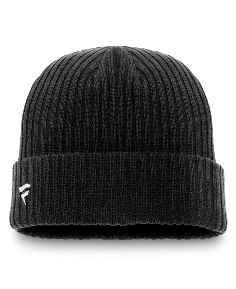 Men's Black San Jose Sharks Core Primary Logo Cuffed Knit Hat