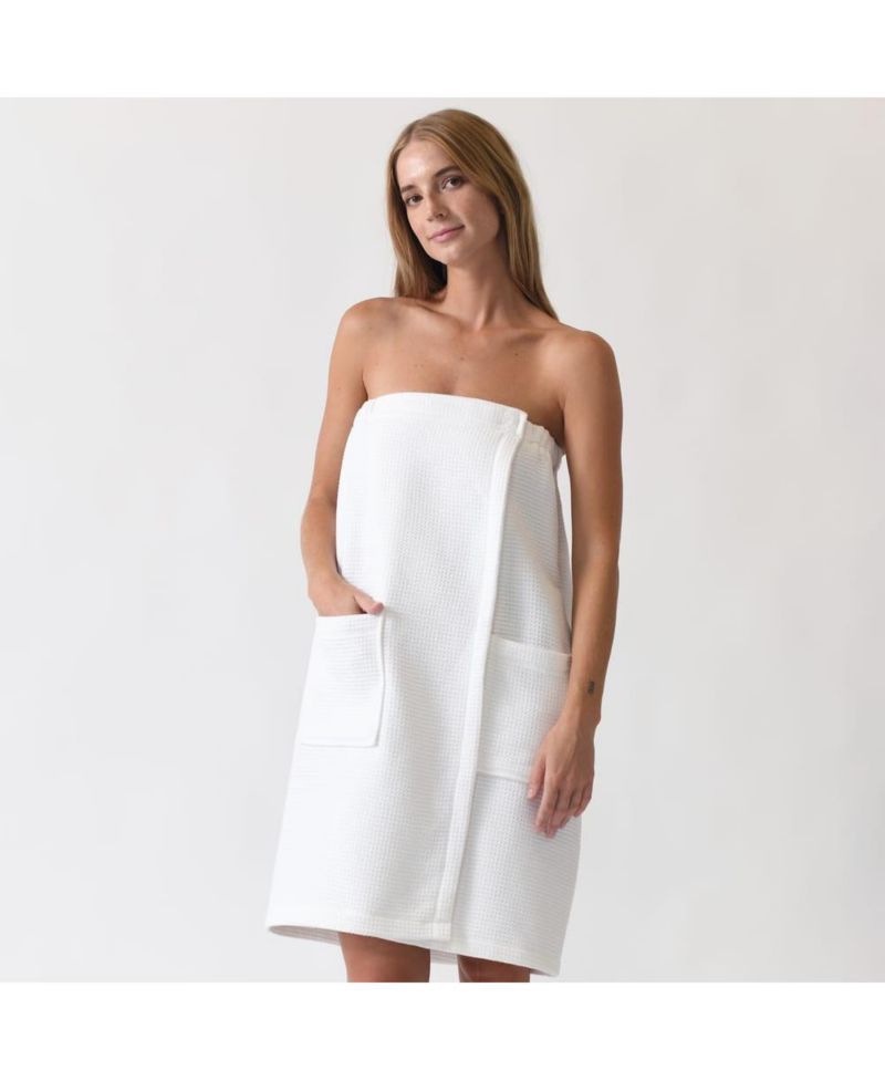 Women's Waffle Terry Bath Wrap