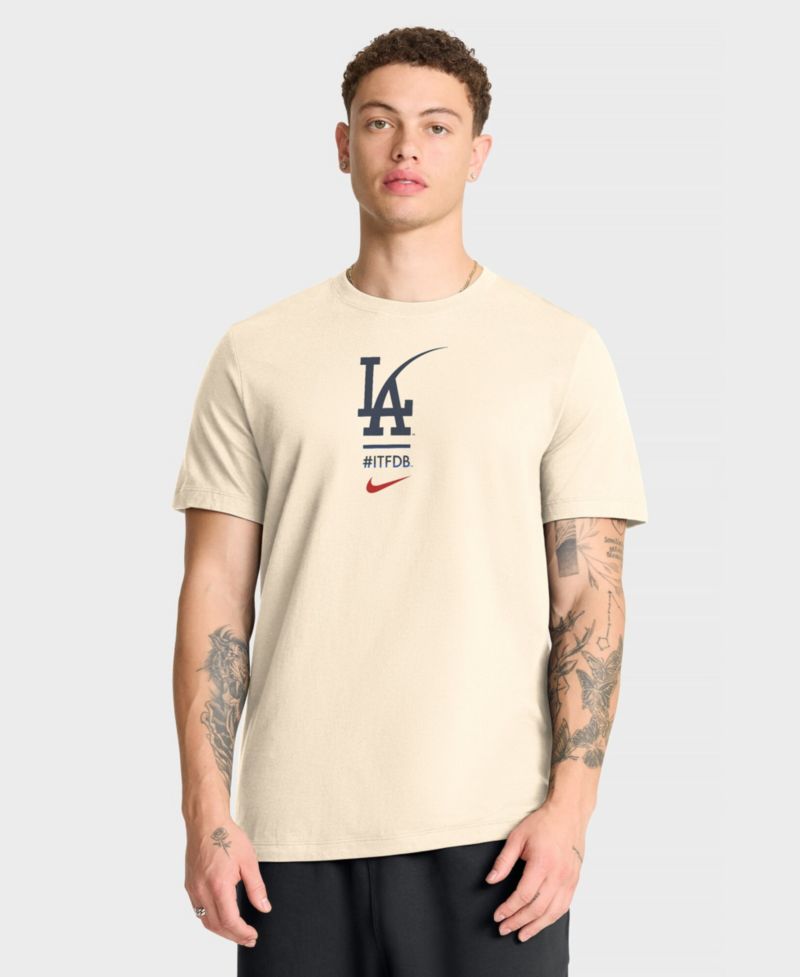 Men's Cream Los Angeles Dodgers City Connect 2-Hit T-Shirt