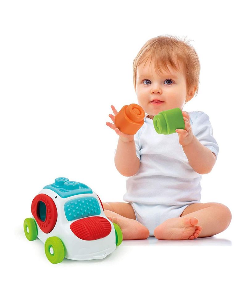 Baby Clemmy Baby Soft Clemmy - Sensory Car - 8 Pieces