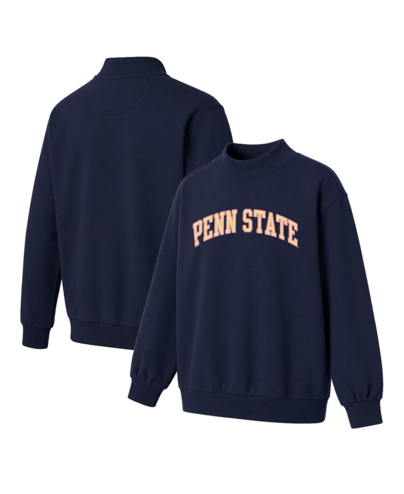 Women's Navy Penn State Nittany Lions Monroe Mock Neck Sweatshirt