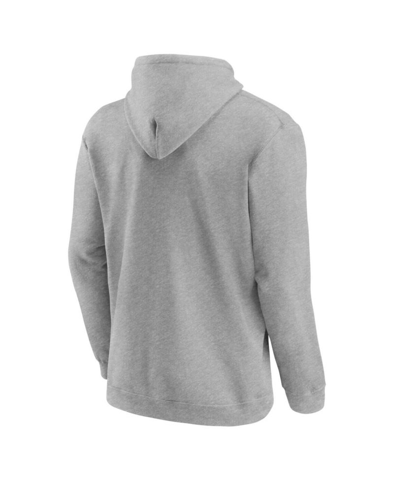 Men's Heather Gray Edmonton Oilers Essential Hoodie