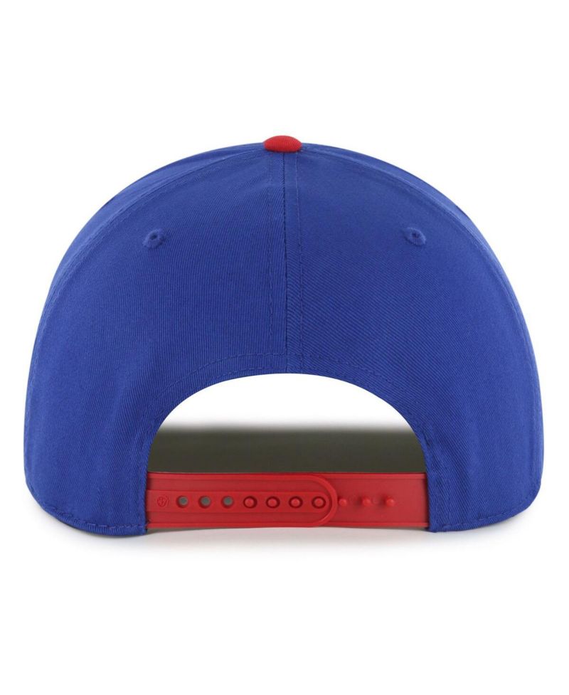 Men's Royal/Red Philadelphia 76ers Drop Shadow Rope Hitch Adjustable Hat