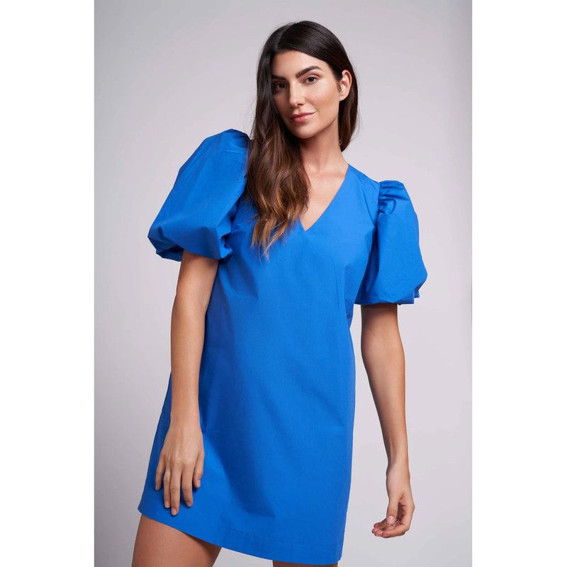 Women's Rylie Balloon Sleeve Mini Dress with Optional Belt